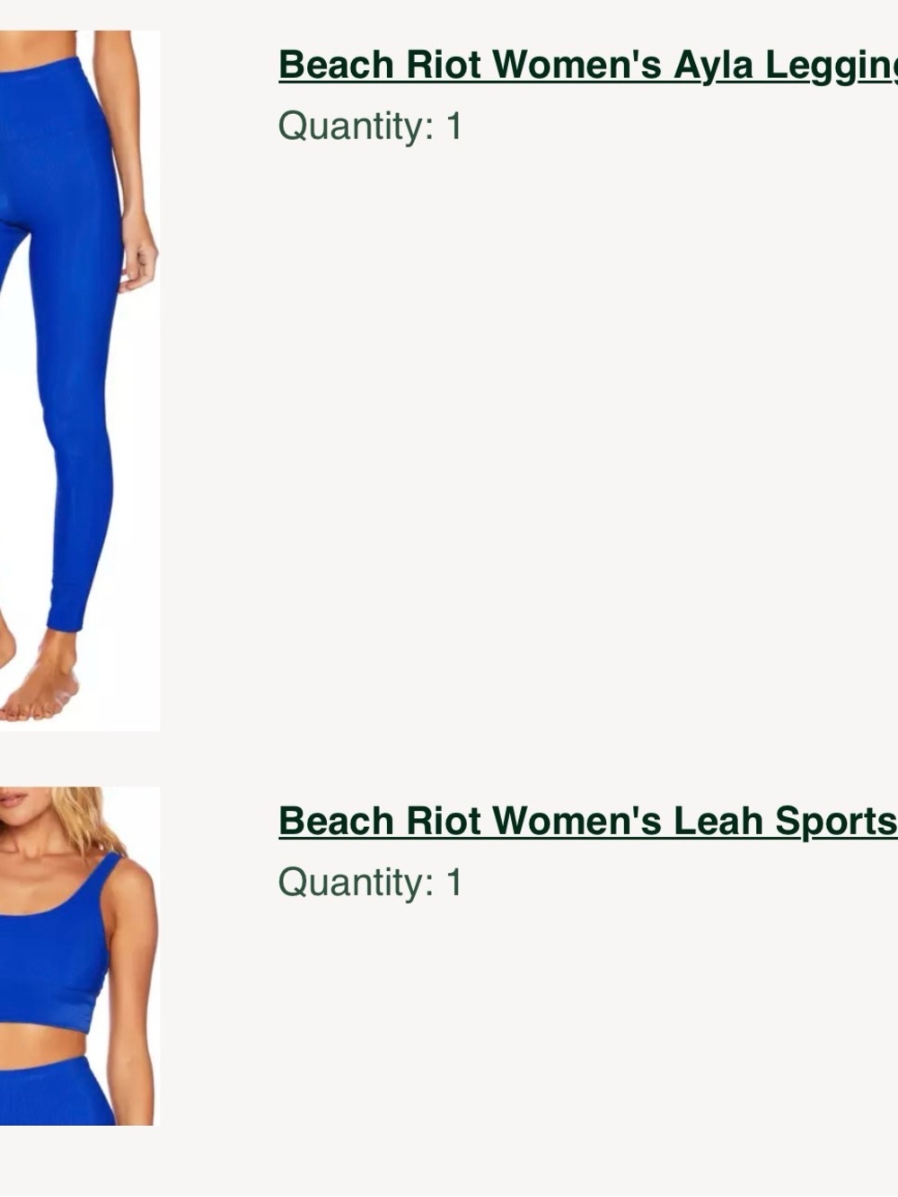 Beach Riot Electric Blue Set - Picture 2 of 6